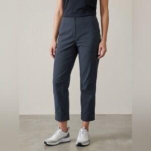 PORTO SAN FRANCISCO Vespa Knee Dart Cuffed Travel Pants Dark Blue